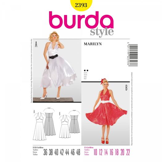 (u'Patron Robe Marilyn BURDA 2393',)