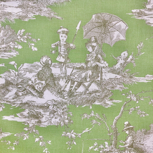 (u"Toile de Jouy HISTOIRE D'EAU Vert",)